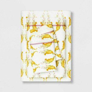 Opalhouse Cotton Percale Embroidered Hem Sheet Set